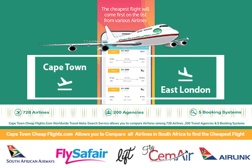 Cheap flights from Cape Town to East London